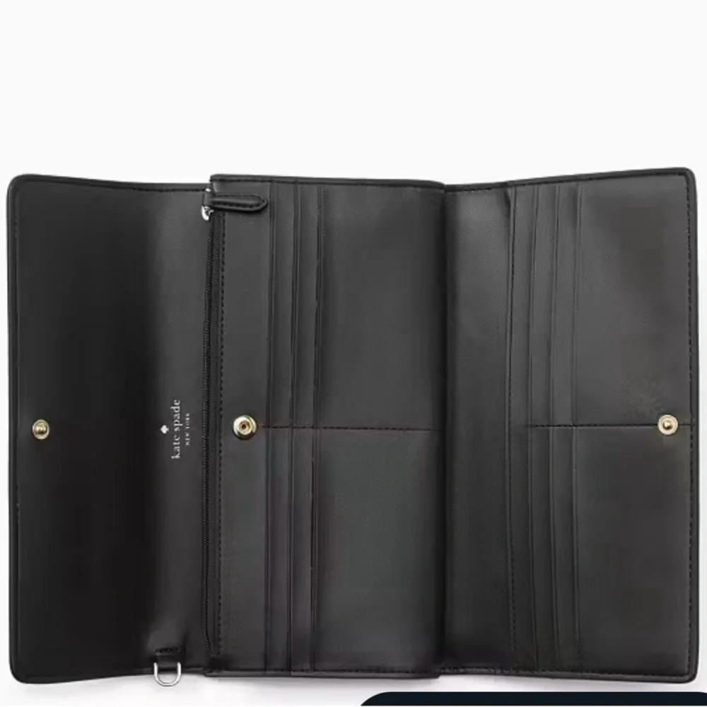 Brand New Kate Spade Madison Lge Black Wallet/ Wristlet - Picture 10 of 11